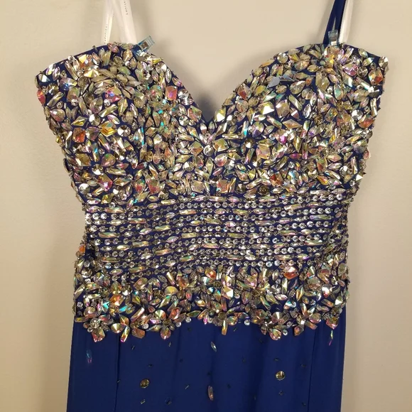 NWT Envious Formal  Strapless Prom Dress Sz 16  C2 - Picture 2 of 7